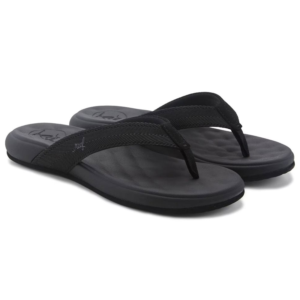 Reef Womens Cushion Harmony Black Sandals