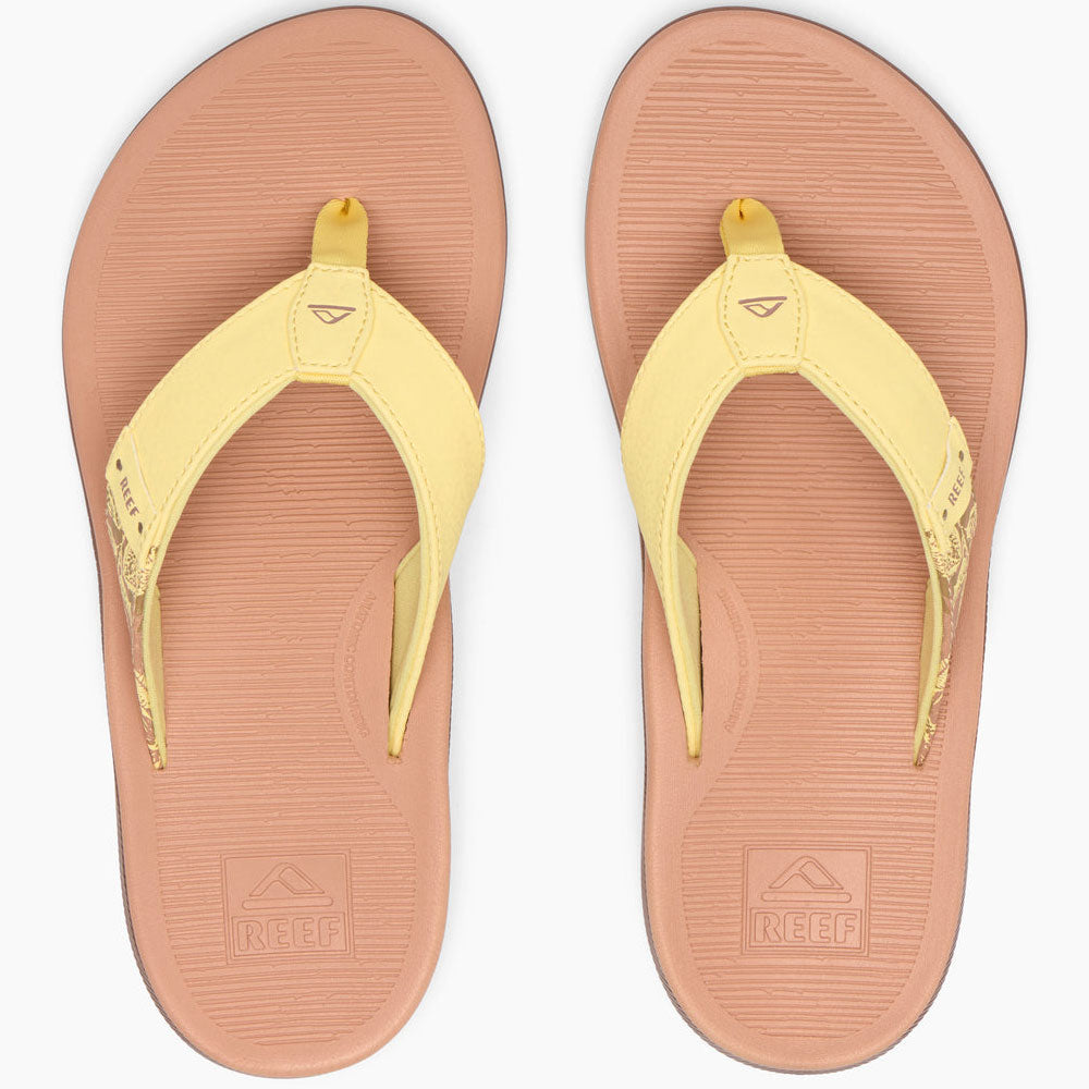 Reef Womens Santa Ana Pale Banana Sandals