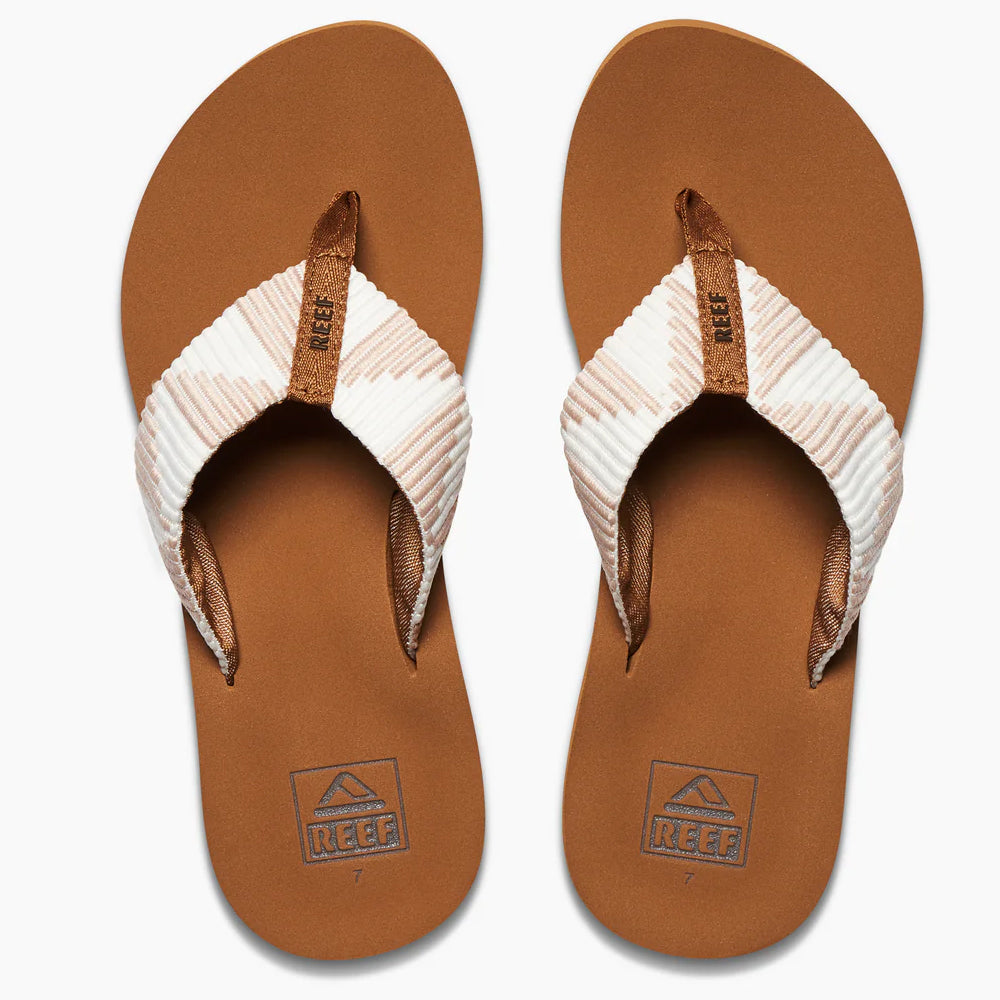 Reef Womens Spring Woven Flip Flops - Sand
