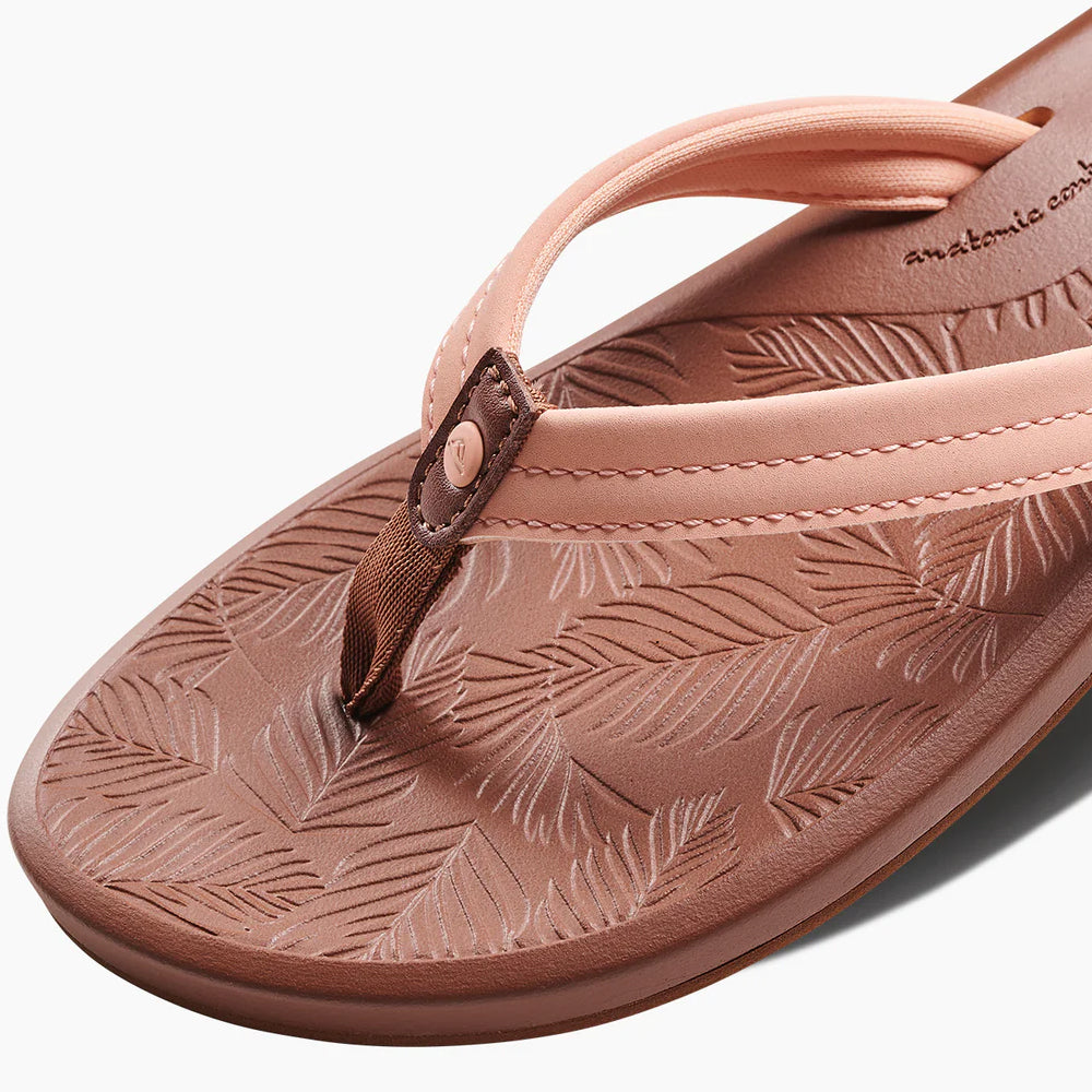 Reef Womens Tides Flip Flops - Peach Parfait