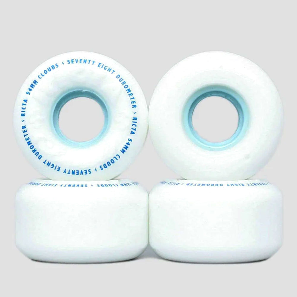 Ricta Clouds 78a Skate Wheels - White Blue