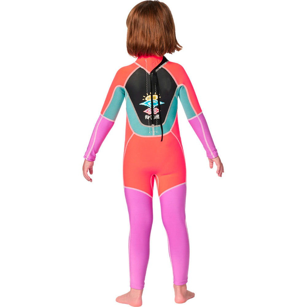 Rip Curl  Groms Omega Easy On / Off Wetsuit Hot Pink