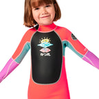 Rip Curl  Groms Omega Easy On / Off Wetsuit Hot Pink