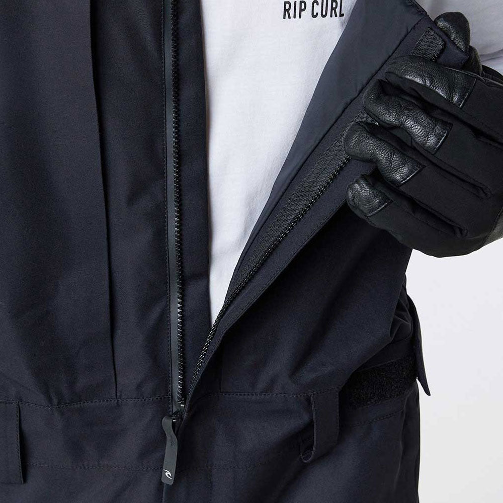 Rip Curl Back Country Snowboard/Ski Bib Pant - Black - XL