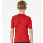 Rip Curl Boys Corps Rash Vest - Red