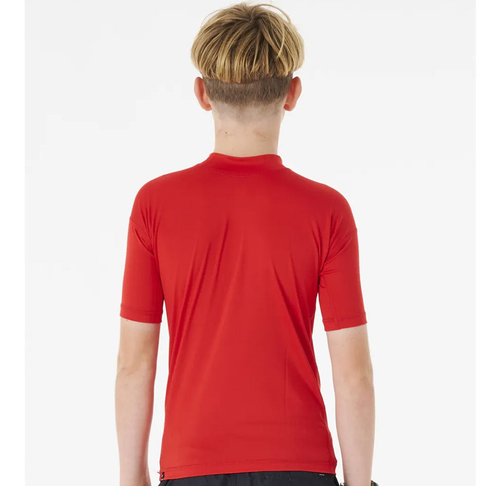 Rip Curl Boys Corps Rash Vest - Red