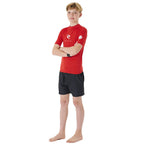 Rip Curl Boys Corps Rash Vest - Red