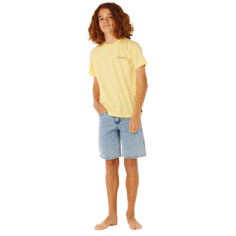 Rip Curl Boys Eternal Shred Logo T-Shirt Sunlight
