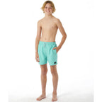 Rip Curl Boys Offset Volley Boardshorts - Aqua