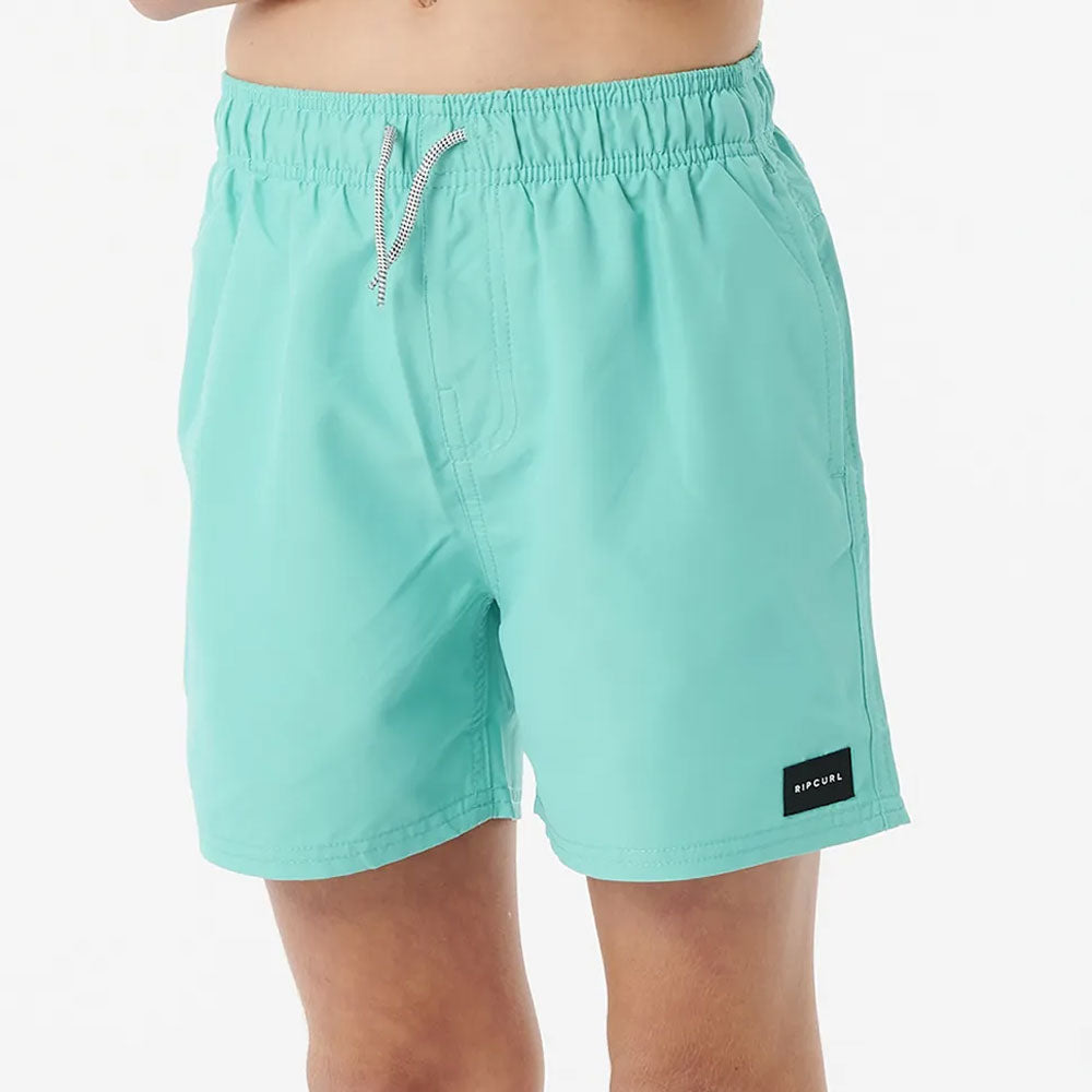 Rip Curl Boys Offset Volley Boardshorts - Aqua