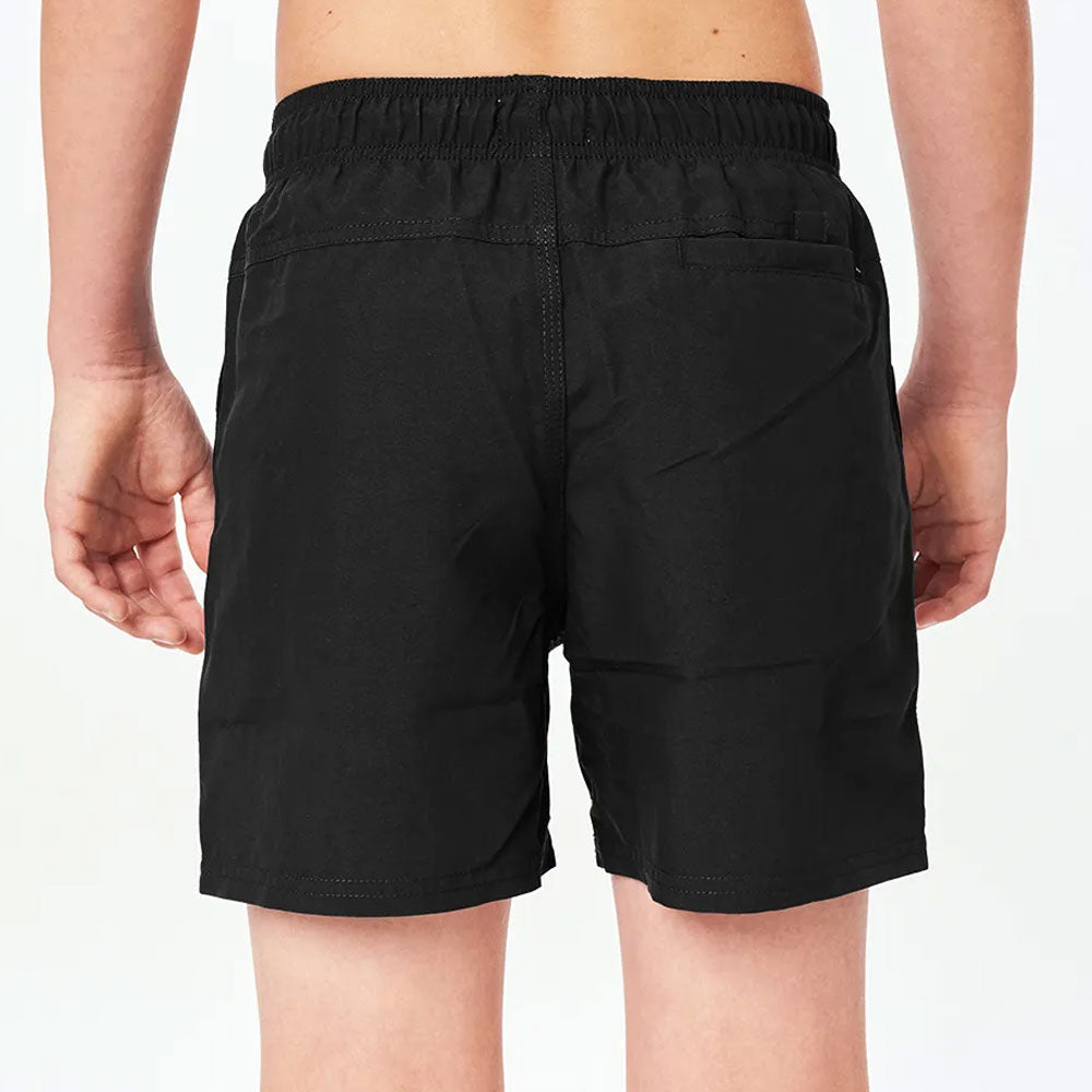 Rip Curl Boys Offset Volley Boardshorts - Black