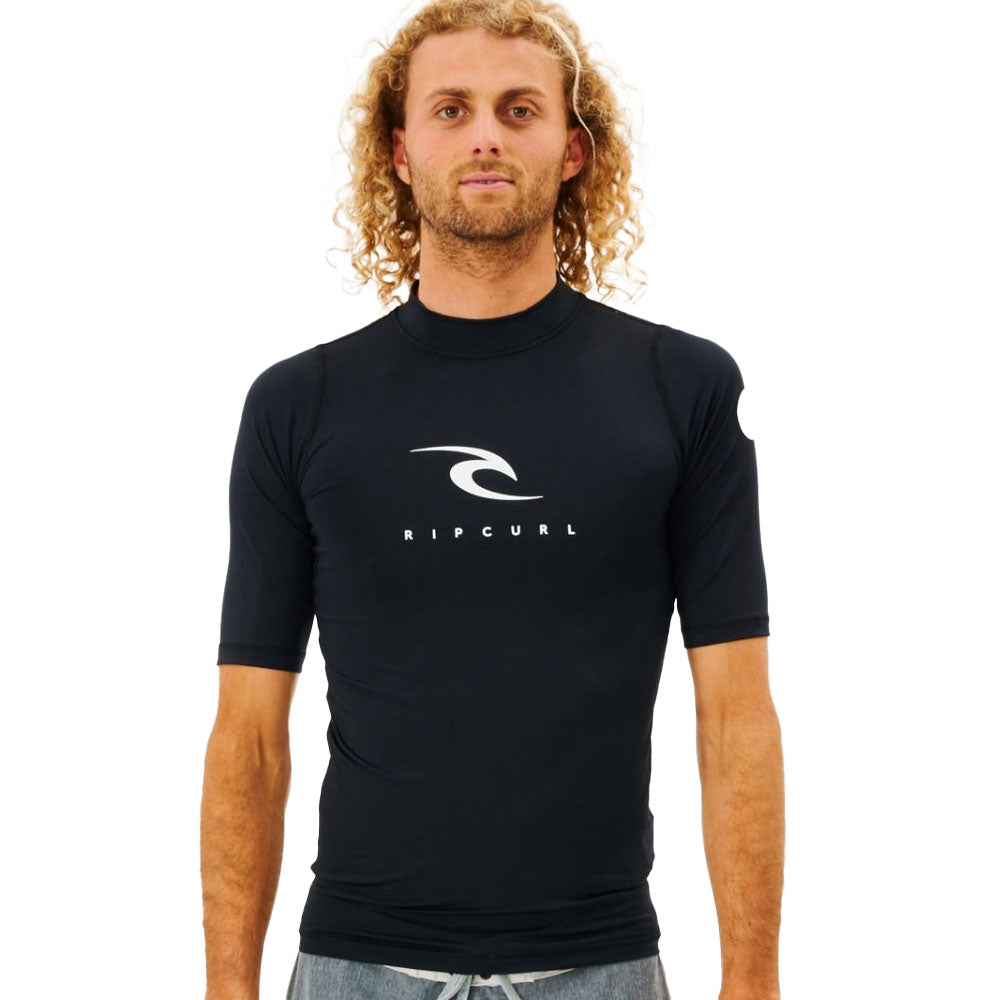 black uv surfing rash vest