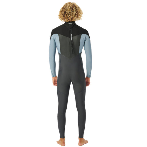 Rip Curl Dawn Patrol 4/3mm Back Zip Wetsuit - Mineral Blue