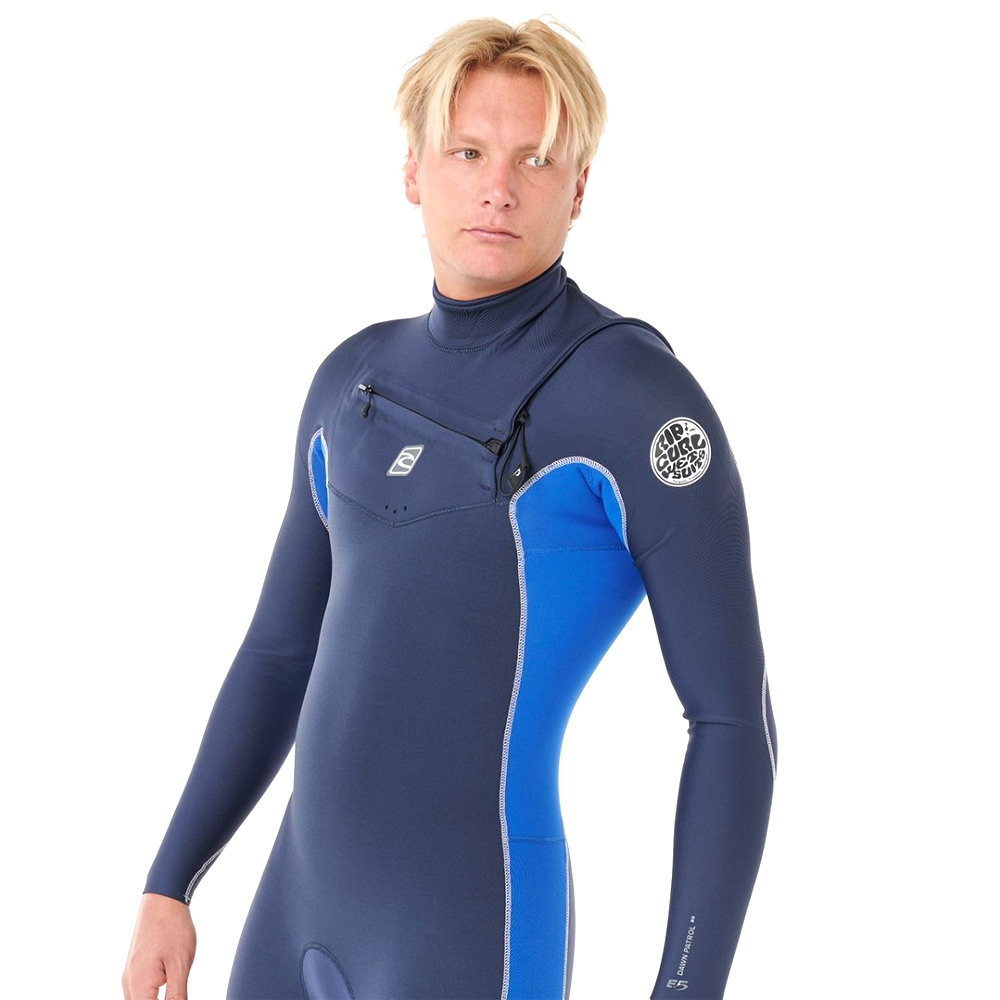 Rip Curl Dawn Patrol Chest Zip 5/3mm - Electric Colbalt