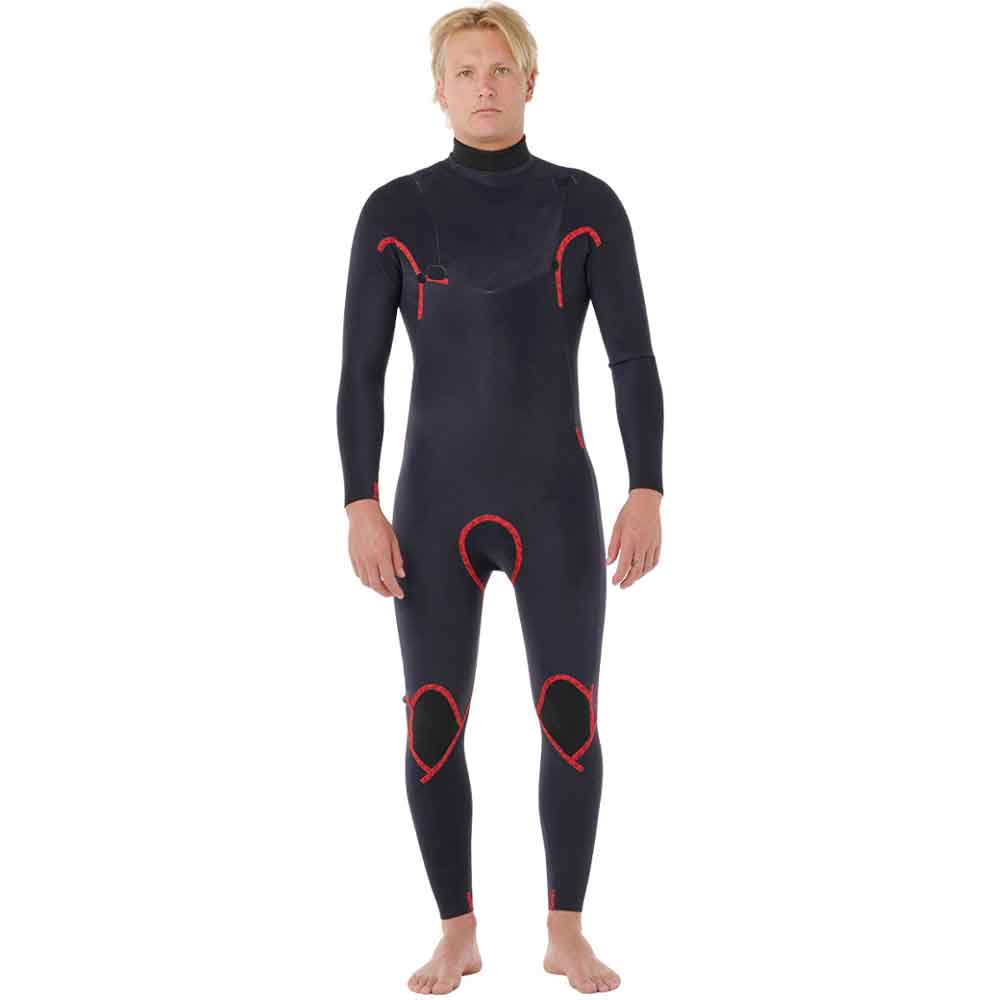 Rip Curl Dawn Patrol Pro Chest Zip 3/2mm Wetsuit Black
