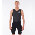 Rip Curl Dawn Patrol Short John Wetsuit - Black