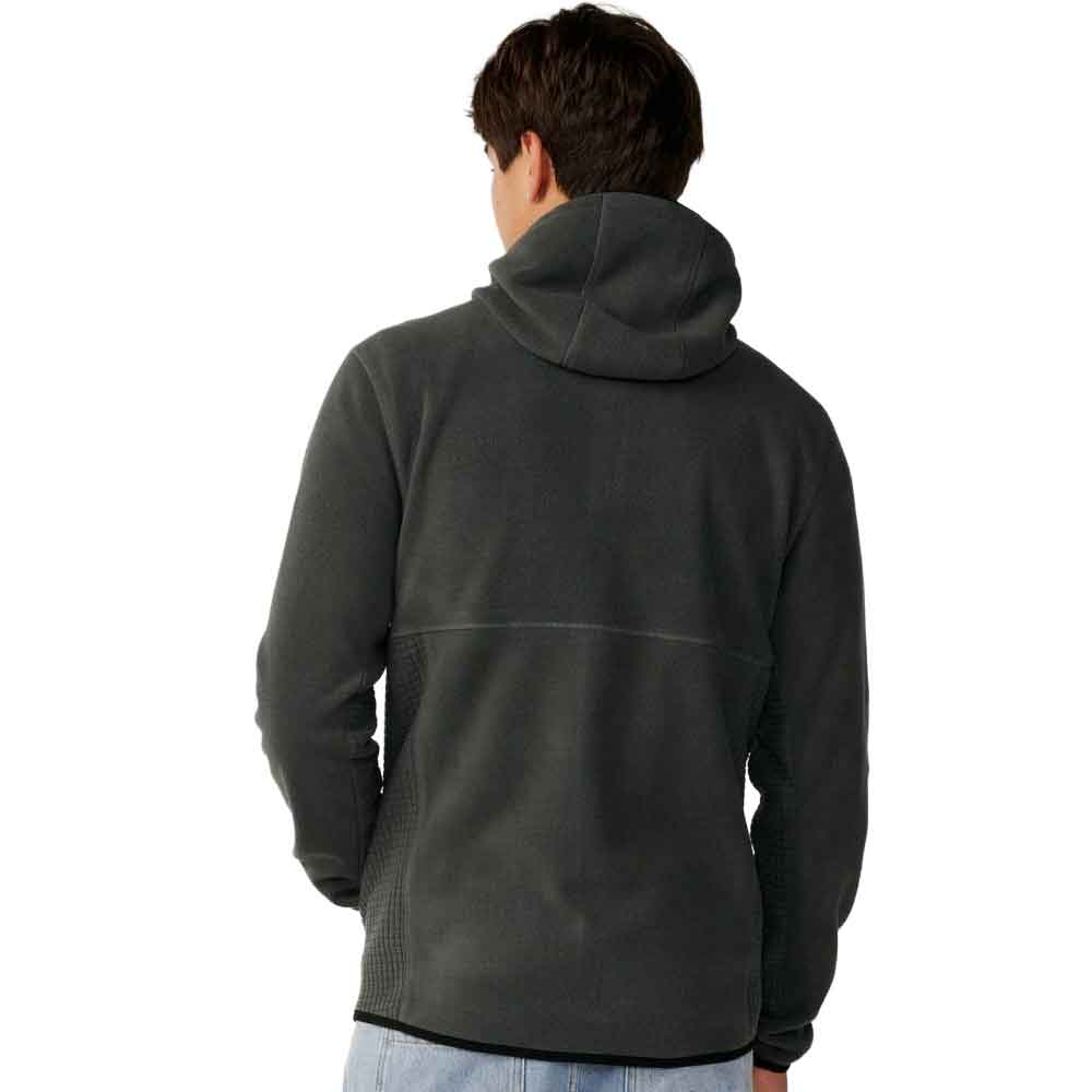 Rip Curl Departed Polar Zip Thru Fleece  Charcoal Grey