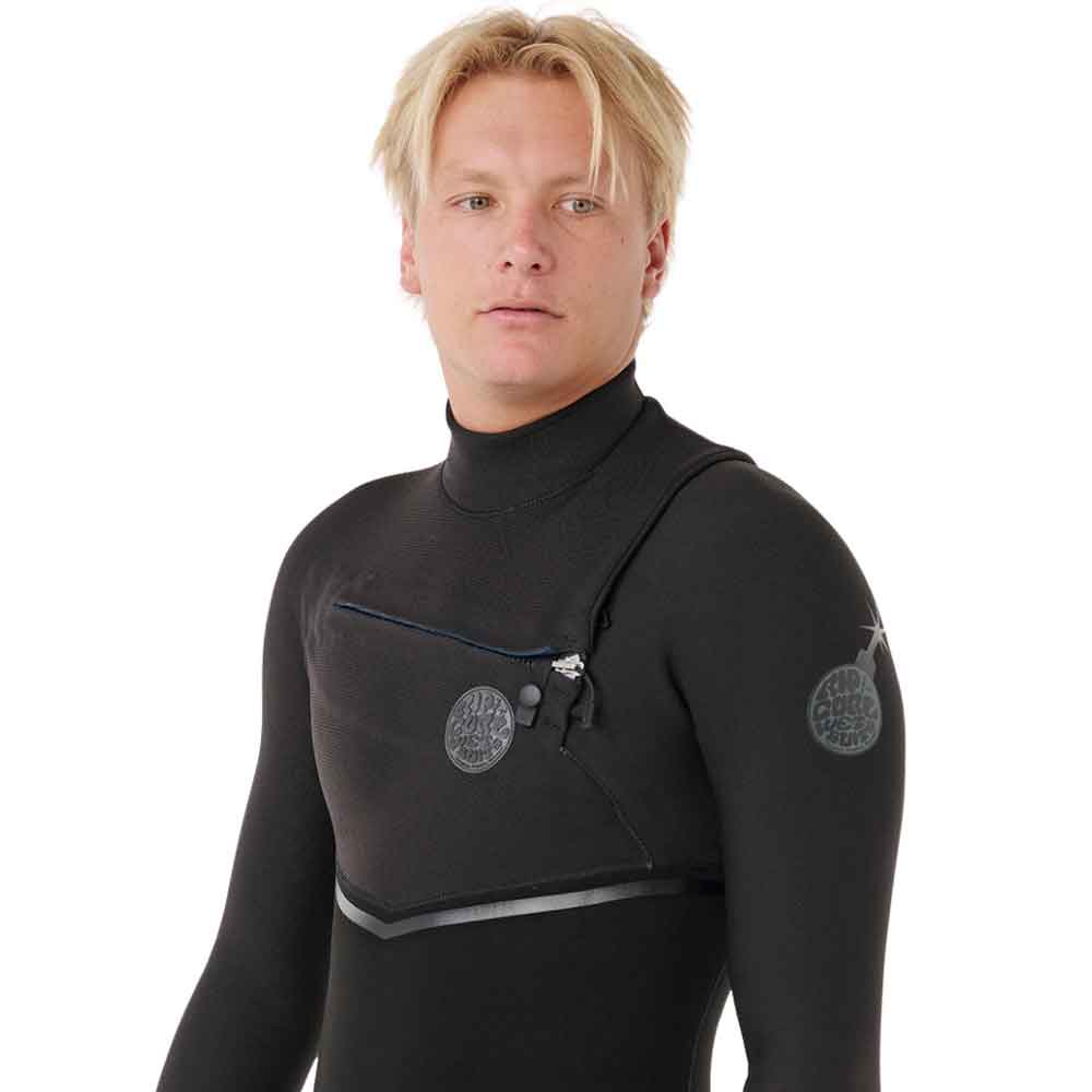 Rip Curl E-Bomb Chest Zip 4/3mm Wetsuit Black