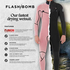 Rip Curl Flashbomb Chest Zip 5/3mm Wetsuit Charcoal Grey