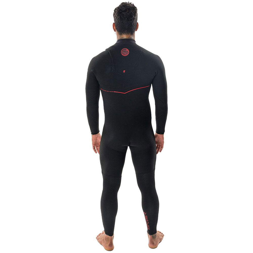Rip Curl Flashbomb Fusion 5/3mm Zip Free Winter Wetsuit - Black