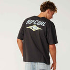Rip Curl Heritage Icon T Shirt Washed Black