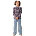 Rip Curl Junior Count Flannel Shirt Charcoal Grey