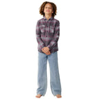 Rip Curl Junior Count Flannel Shirt Charcoal Grey
