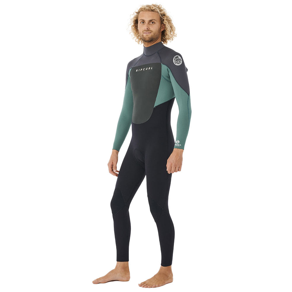 Rip Curl Omega 4/3mm Back Zip Wetsuit - Muted Green