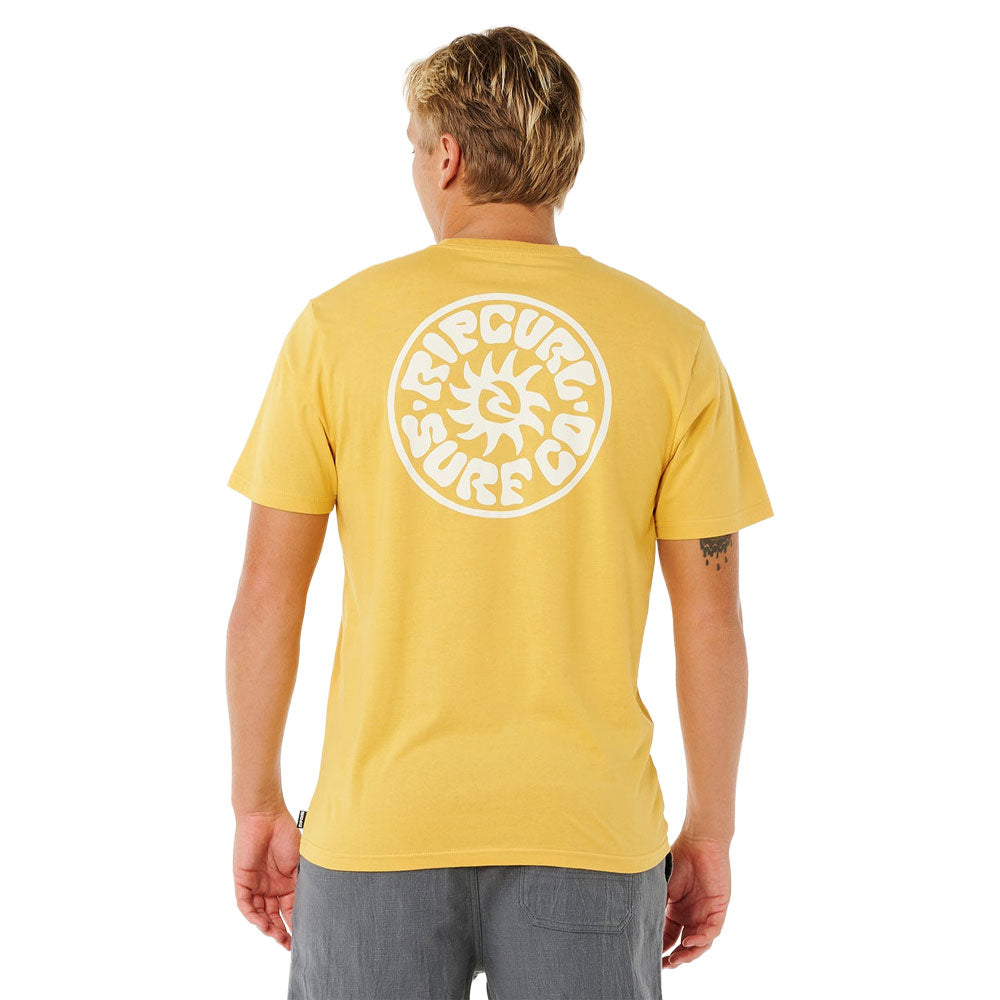 Rip Curl Pacific Rinse Circle T-Shirt Ochre