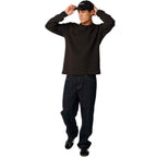 Rip Curl Premium Surf Waffle Long Sleeve T Shirt Washed Black