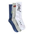 Rip Curl Retro Crew Sock 3-Pack Grey Heather