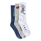 Rip Curl Retro Crew Sock 3-Pack Grey Heather