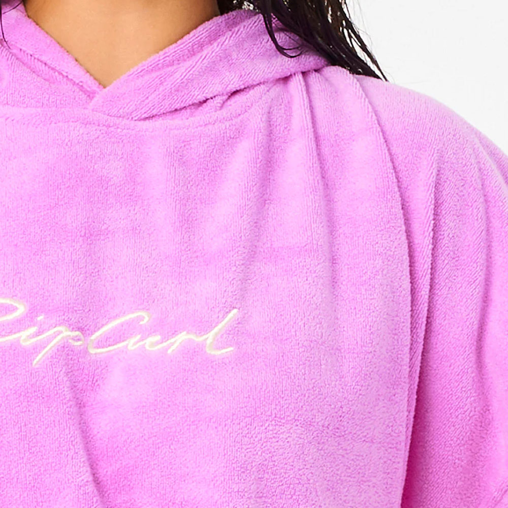 Rip Curl Script Hooded Changing Towel - Light Purple