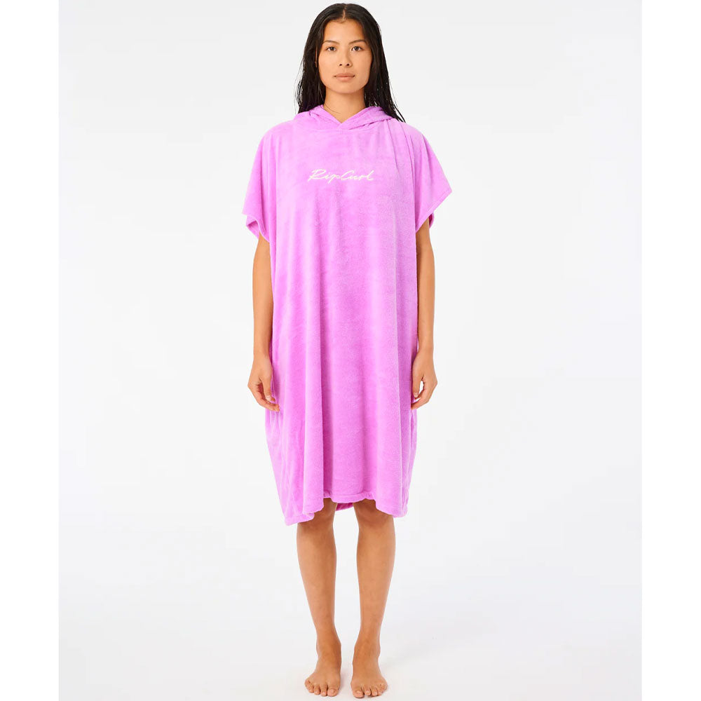 Rip Curl Script Hooded Changing Towel - Light Purple