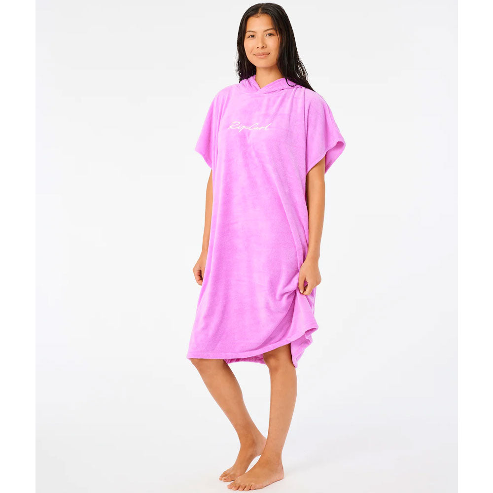 Rip Curl Script Hooded Changing Towel - Light Purple