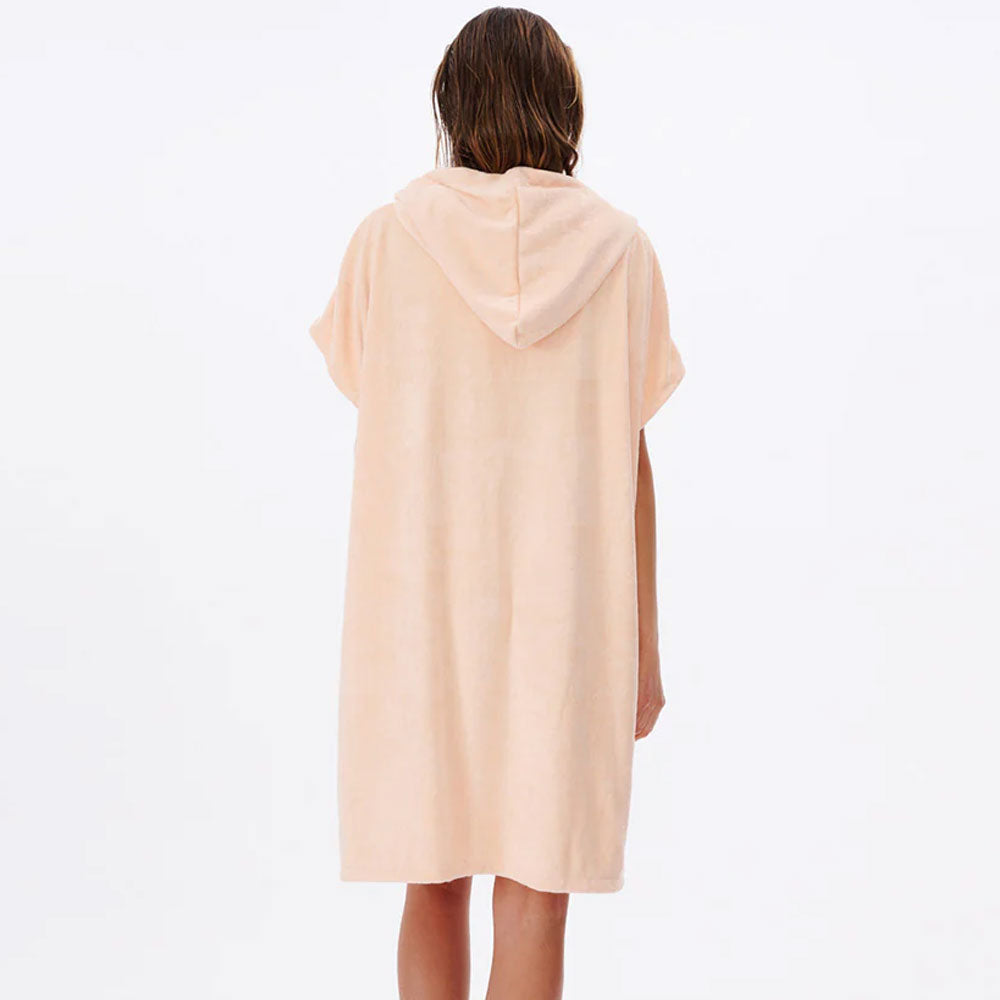 Rip Curl Script Hooded Changing Towel - Light Peach