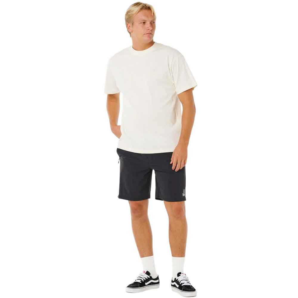 Rip Curl Search Embroidery T-Shirt Bone