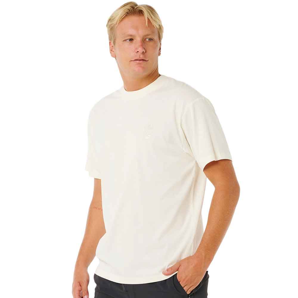Rip Curl Search Embroidery T-Shirt Bone