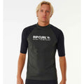 Rip Curl Shock UPF Rash Vest - Black Marle