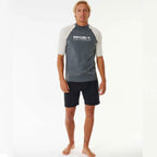 Rip Curl Shock UPF Rash Vest - Dark Grey