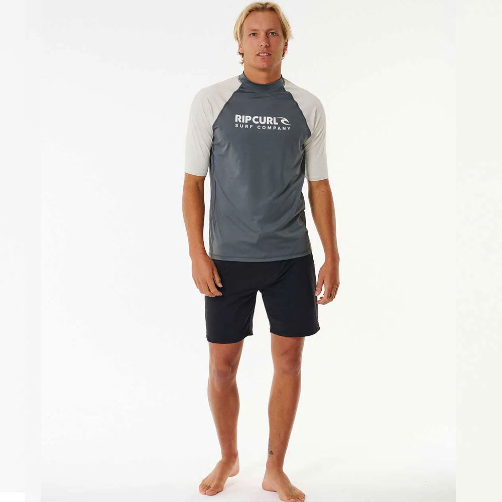 Rip Curl Shock UPF Rash Vest - Dark Grey