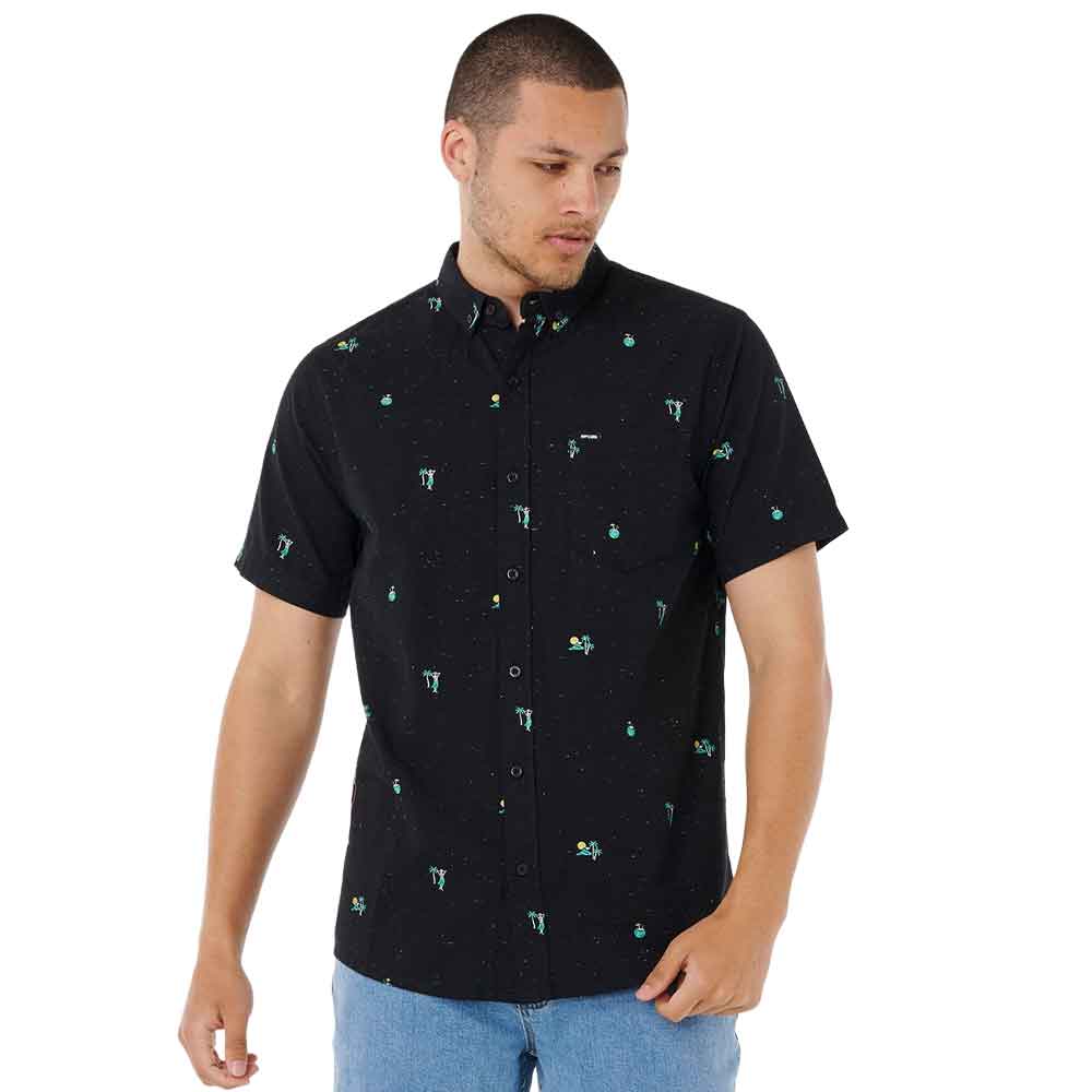 Rip Curl Skelly Breach Shirt Black