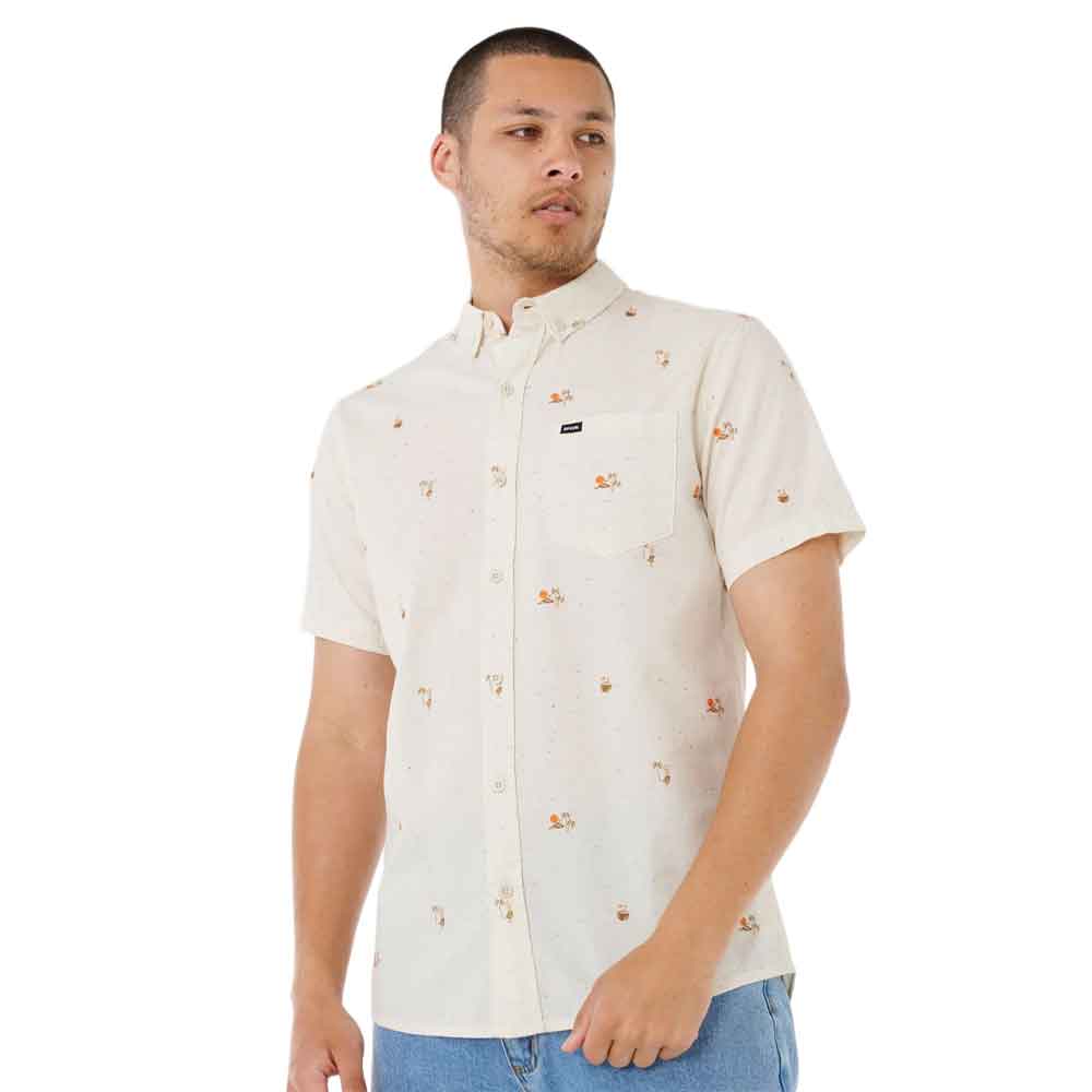 Rip Curl Skelly Breach Shirt Off White