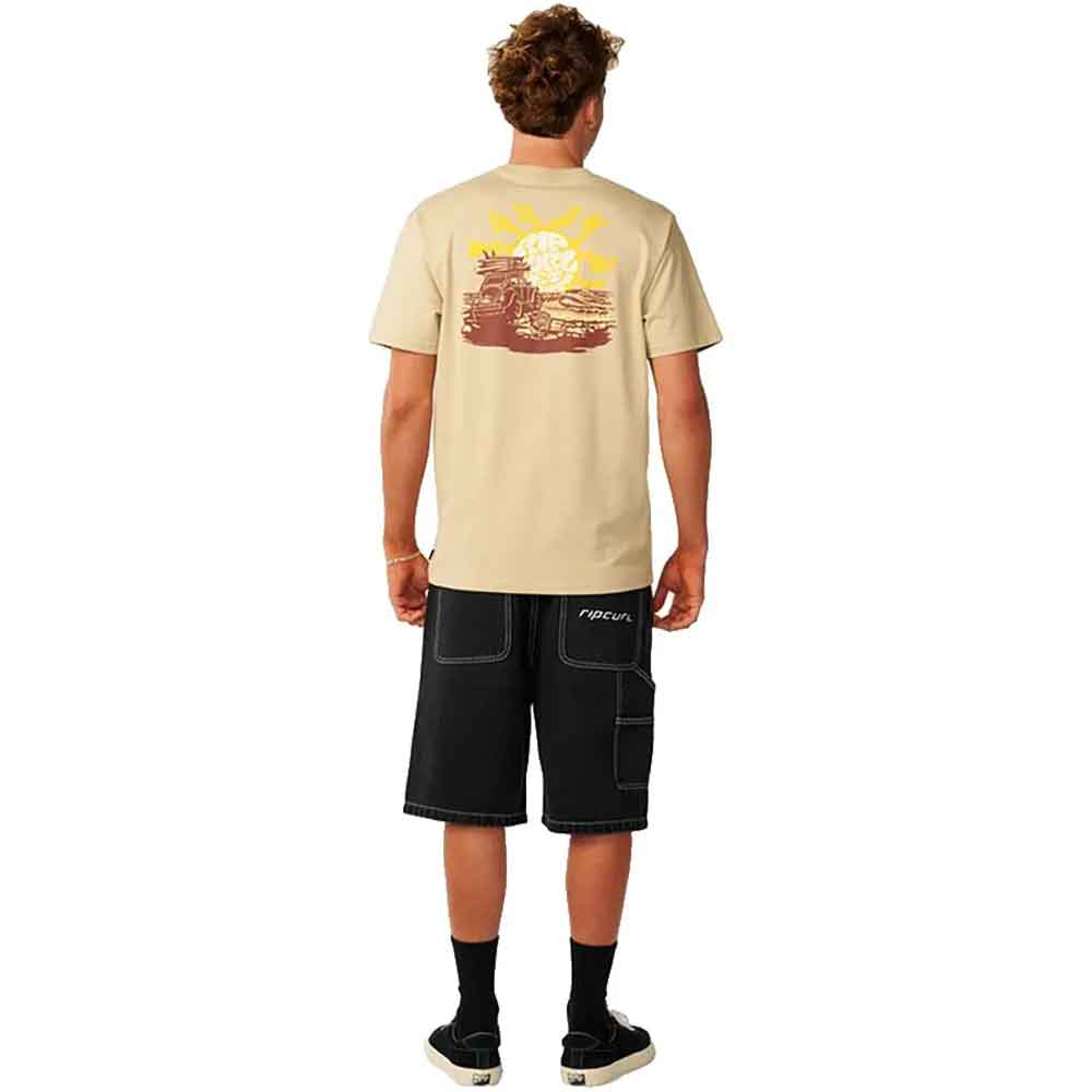 Rip Curl Surf Trip T Shirt Khaki Sand
