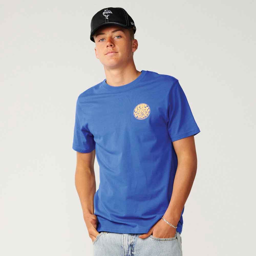 Rip Curl Wettie Icon T Shirt Deep Riverside