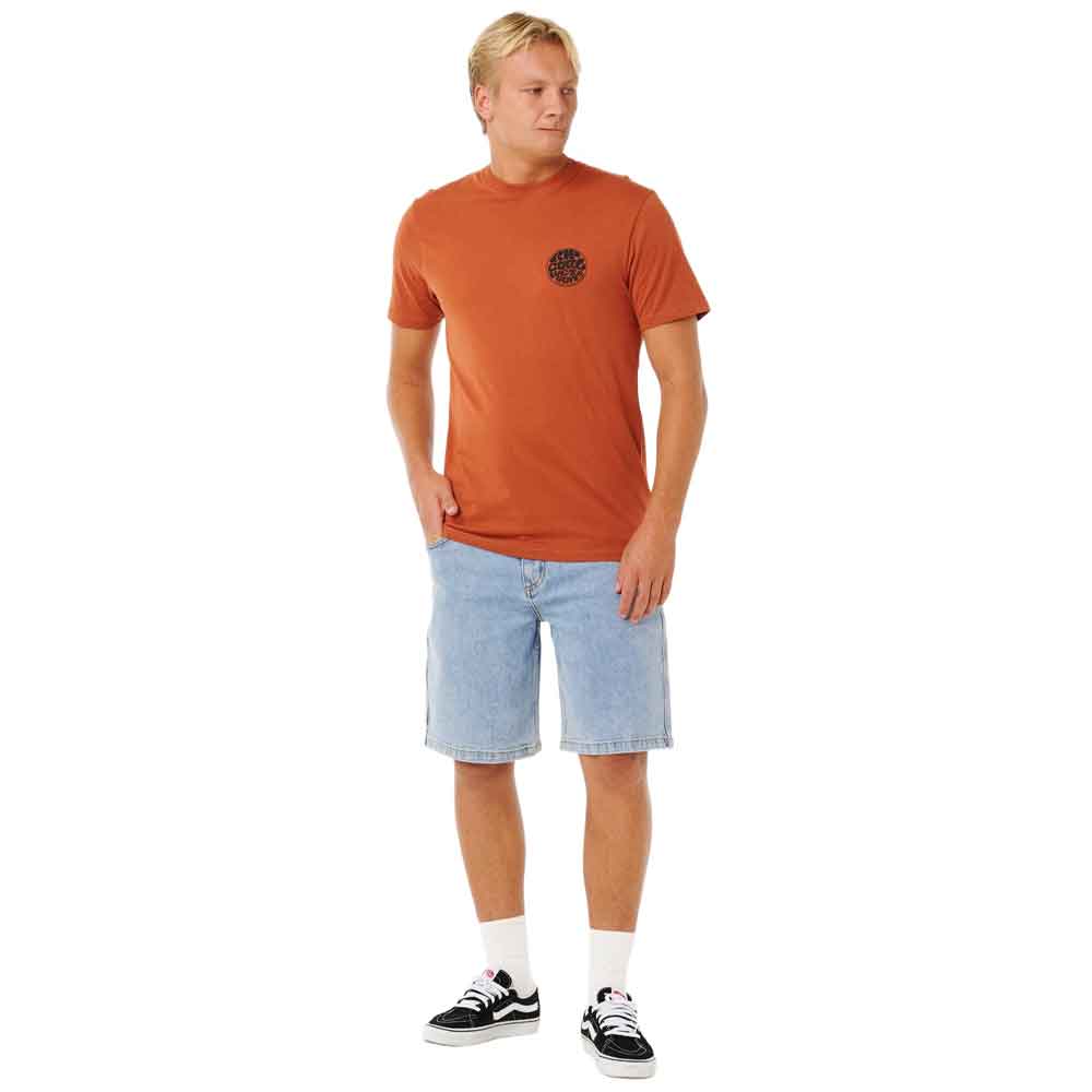 Rip Curl Wettie Passage Icon T-Shirt Baked Clay