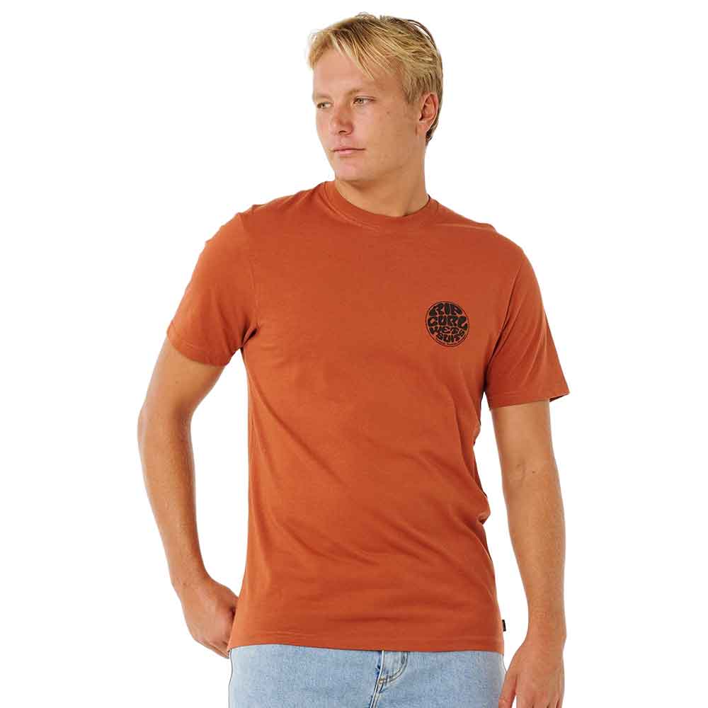 Rip Curl Wettie Passage Icon T-Shirt Baked Clay