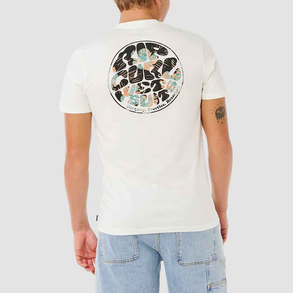 Rip Curl Wettie Passage Icon T-Shirt Bone