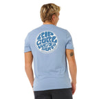 Rip Curl Wettie Passage Icon T-Shirt Faded Denim