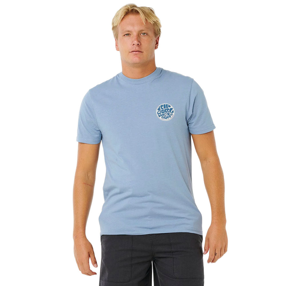 Rip Curl Wettie Passage Icon T-Shirt Faded Denim
